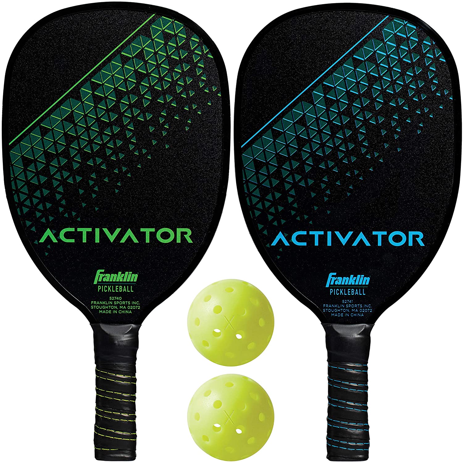 Franklin Sports Pickleball Paddle and Ball Set - Wooden - Activator - 2 Player - USAPA Approved