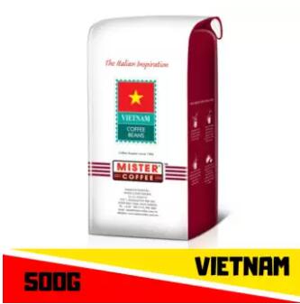 MISTER COFFEE- High Quality Roasted Coffee Bean Country Series ( Vietnam) 500g CoffeeBean