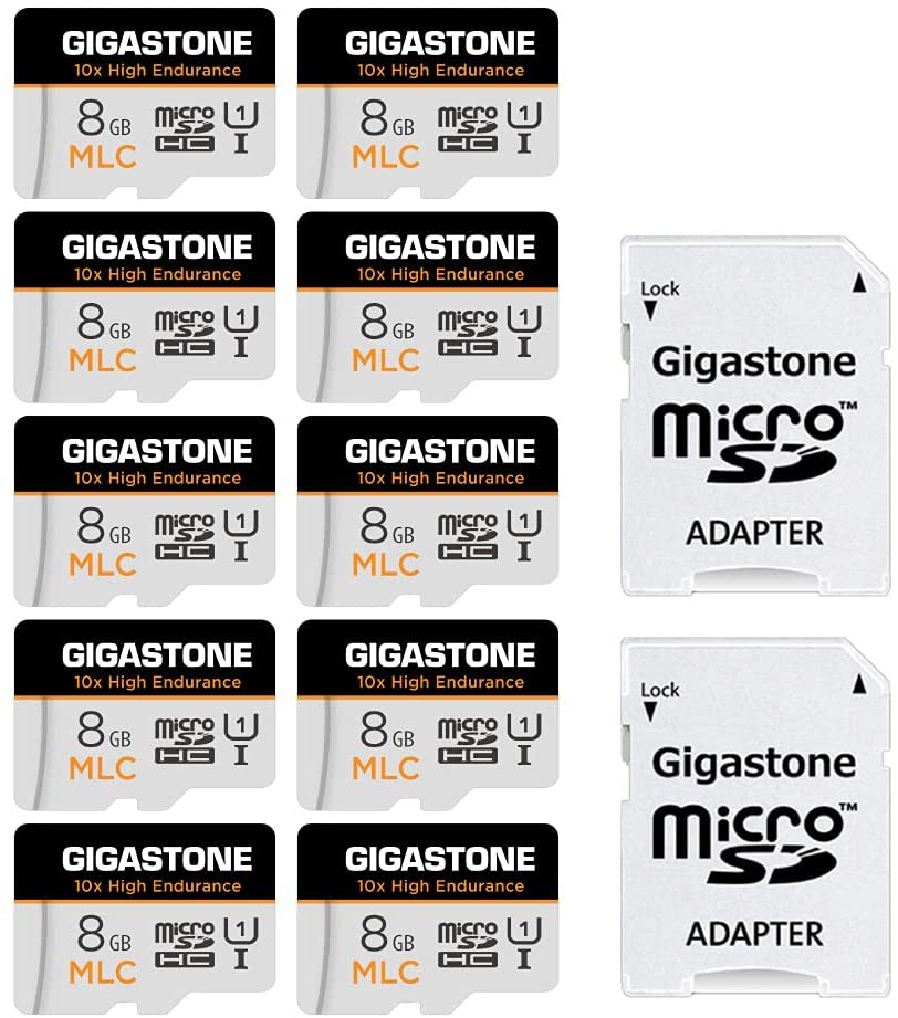 Gigastone 8GB 10-Pack MLC Micro SD Card